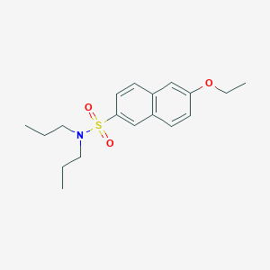 molecular formula C18H25NO3S B497432 6-乙氧基-N,N-二丙基萘-2-磺酰胺 CAS No. 428466-21-1