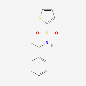 molecular formula C12H13NO2S2 B4974329 N-(1-phenylethyl)-2-thiophenesulfonamide 