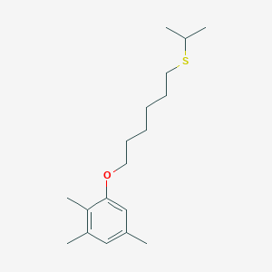 molecular formula C18H30OS B4974376 1-{[6-(isopropylthio)hexyl]oxy}-2,3,5-trimethylbenzene 