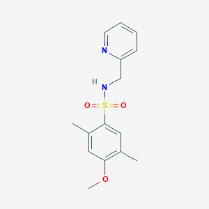 4-methoxy-2,5-dimethyl-N-(2-pyridinylmethyl)benzenesulfonamide