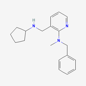 molecular formula C19H25N3 B4974393 N-benzyl-3-[(cyclopentylamino)methyl]-N-methyl-2-pyridinamine 