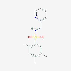 molecular formula C15H18N2O2S B497441 2,4,5-Trimethyl-N-pyridin-2-ylmethyl-benzenesulfonamide CAS No. 433975-62-3