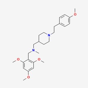 molecular formula C26H38N2O4 B4974459 ({1-[2-(4-methoxyphenyl)ethyl]-4-piperidinyl}methyl)methyl(2,4,6-trimethoxybenzyl)amine 
