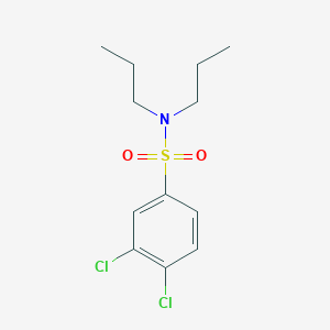 molecular formula C12H17Cl2NO2S B497451 3,4-dichloro-N,N-dipropylbenzenesulfonamide CAS No. 428469-08-3