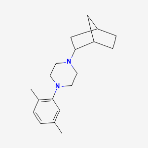 molecular formula C19H28N2 B4974542 1-bicyclo[2.2.1]hept-2-yl-4-(2,5-dimethylphenyl)piperazine 