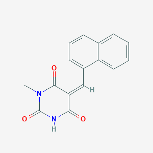 molecular formula C16H12N2O3 B4974571 1-methyl-5-(1-naphthylmethylene)-2,4,6(1H,3H,5H)-pyrimidinetrione 