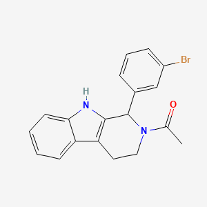 2-acetyl-1-(3-bromophenyl)-2,3,4,9-tetrahydro-1H-beta-carboline