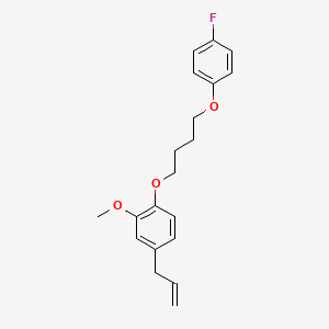 molecular formula C20H23FO3 B4974658 4-allyl-1-[4-(4-fluorophenoxy)butoxy]-2-methoxybenzene 