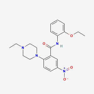 N-(2-ethoxyphenyl)-2-(4-ethyl-1-piperazinyl)-5-nitrobenzamide