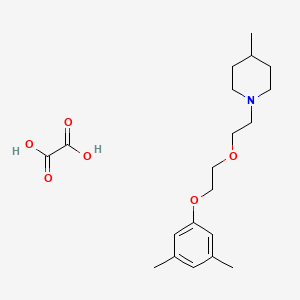 molecular formula C20H31NO6 B4974710 1-{2-[2-(3,5-dimethylphenoxy)ethoxy]ethyl}-4-methylpiperidine oxalate 