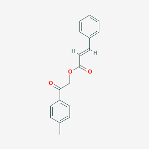 molecular formula C18H16O3 B497472 2-Oxo-2-(p-tolyl)ethyl cinnamate CAS No. 862554-55-0
