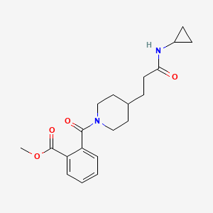 methyl 2-({4-[3-(cyclopropylamino)-3-oxopropyl]-1-piperidinyl}carbonyl)benzoate