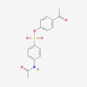 molecular formula C16H15NO5S B497477 4-Acetylphenyl 4-(acetylamino)benzenesulfonate CAS No. 886142-23-0