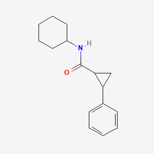 molecular formula C16H21NO B4974778 N-cyclohexyl-2-phenylcyclopropanecarboxamide 