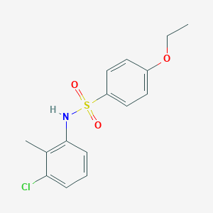 molecular formula C15H16ClNO3S B497483 N-(3-chloro-2-methylphenyl)-4-ethoxybenzenesulfonamide CAS No. 694509-04-1