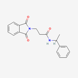 molecular formula C19H18N2O3 B4974858 3-(1,3-dioxo-1,3-dihydro-2H-isoindol-2-yl)-N-(1-phenylethyl)propanamide 