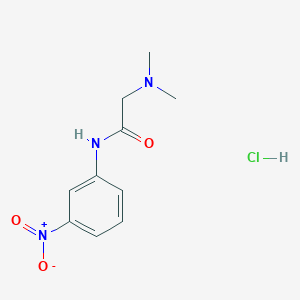 molecular formula C10H14ClN3O3 B4974873 N~2~,N~2~-dimethyl-N~1~-(3-nitrophenyl)glycinamide hydrochloride 