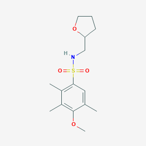 4-methoxy-2,3,5-trimethyl-N-(oxolan-2-ylmethyl)benzenesulfonamide