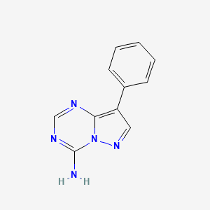 molecular formula C11H9N5 B4974904 8-phenylpyrazolo[1,5-a][1,3,5]triazin-4-amine 