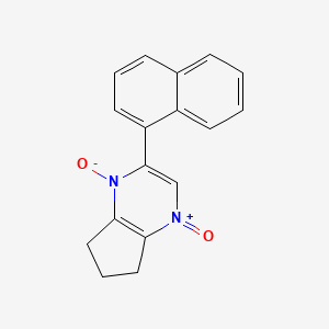 molecular formula C17H14N2O2 B4974970 2-(1-naphthyl)-6,7-dihydro-5H-cyclopenta[b]pyrazine 1,4-dioxide 