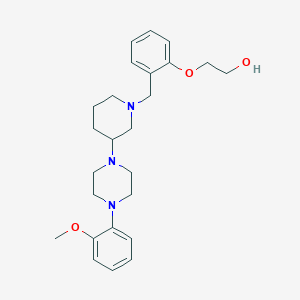 molecular formula C25H35N3O3 B4974980 2-[2-({3-[4-(2-methoxyphenyl)-1-piperazinyl]-1-piperidinyl}methyl)phenoxy]ethanol 