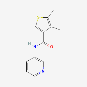 molecular formula C12H12N2OS B4974982 4,5-dimethyl-N-3-pyridinyl-3-thiophenecarboxamide 