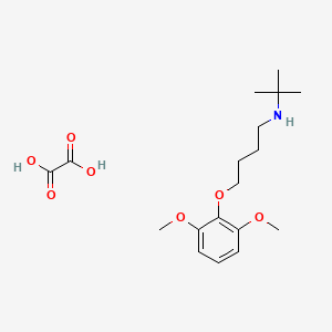 molecular formula C18H29NO7 B4975041 N-(tert-butyl)-4-(2,6-dimethoxyphenoxy)-1-butanamine oxalate 
