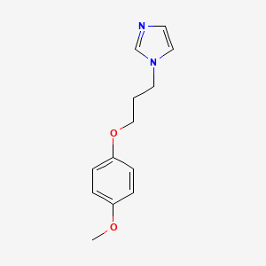 molecular formula C13H16N2O2 B4975068 1-[3-(4-methoxyphenoxy)propyl]-1H-imidazole 