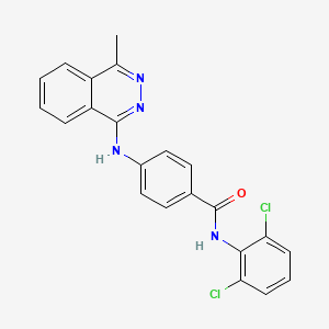 molecular formula C22H16Cl2N4O B4975089 N-(2,6-dichlorophenyl)-4-[(4-methyl-1-phthalazinyl)amino]benzamide 