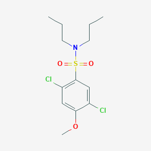 molecular formula C13H19Cl2NO3S B497516 2,5-dichloro-4-methoxy-N,N-dipropylbenzenesulfonamide CAS No. 717891-52-6