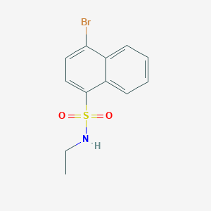 molecular formula C12H12BrNO2S B497521 4-bromo-N-ethylnaphthalene-1-sulfonamide CAS No. 718602-50-7