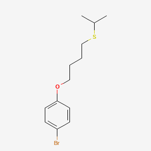 molecular formula C13H19BrOS B4975213 1-bromo-4-[4-(isopropylthio)butoxy]benzene 