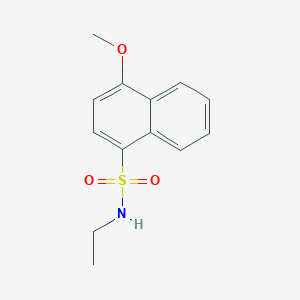 molecular formula C13H15NO3S B497522 N-ethyl-4-methoxy-1-naphthalenesulfonamide 