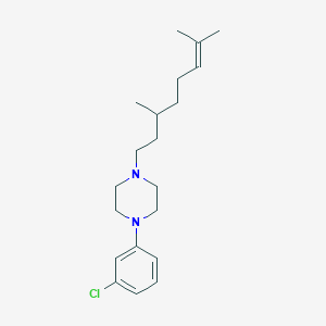 molecular formula C20H31ClN2 B4975227 1-(3-chlorophenyl)-4-(3,7-dimethyl-6-octen-1-yl)piperazine 