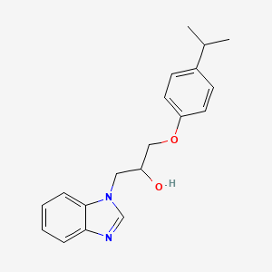 molecular formula C19H22N2O2 B4975301 1-(1H-benzimidazol-1-yl)-3-(4-isopropylphenoxy)-2-propanol 