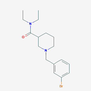 molecular formula C17H25BrN2O B4975345 1-(3-bromobenzyl)-N,N-diethyl-3-piperidinecarboxamide 