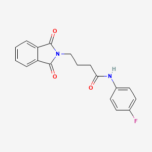 molecular formula C18H15FN2O3 B4975369 4-(1,3-dioxo-1,3-dihydro-2H-isoindol-2-yl)-N-(4-fluorophenyl)butanamide 
