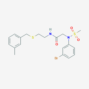 N~2~-(3-bromophenyl)-N~1~-{2-[(3-methylbenzyl)thio]ethyl}-N~2~-(methylsulfonyl)glycinamide