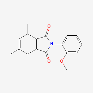 molecular formula C17H19NO3 B4975446 2-(2-methoxyphenyl)-4,6-dimethyl-3a,4,7,7a-tetrahydro-1H-isoindole-1,3(2H)-dione 