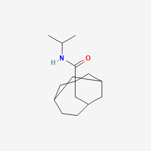 molecular formula C15H25NO B4975453 N-isopropyltricyclo[4.3.1.1~3,8~]undecane-1-carboxamide 
