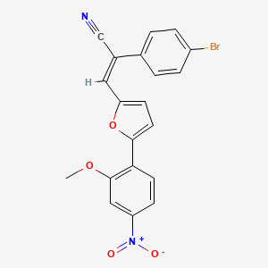 2-(4-bromophenyl)-3-[5-(2-methoxy-4-nitrophenyl)-2-furyl]acrylonitrile