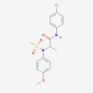 N~1~-(4-chlorophenyl)-N~2~-(4-methoxyphenyl)-N~2~-(methylsulfonyl)alaninamide