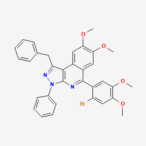 1-benzyl-5-(2-bromo-4,5-dimethoxyphenyl)-7,8-dimethoxy-3-phenyl-3H-pyrazolo[3,4-c]isoquinoline