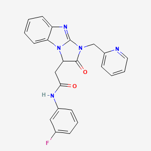 N-(3-fluorophenyl)-2-[2-oxo-1-(2-pyridinylmethyl)-2,3-dihydro-1H-imidazo[1,2-a]benzimidazol-3-yl]acetamide