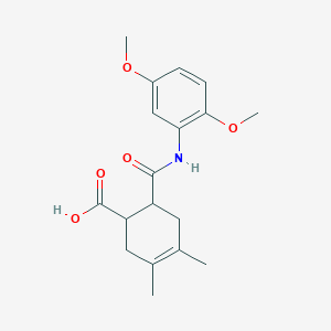 6-[(2,5-Dimethoxyphenyl)carbamoyl]-3,4-dimethylcyclohex-3-ene-1-carboxylic acid