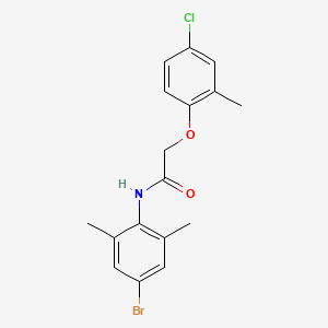 molecular formula C17H17BrClNO2 B4975591 N-(4-bromo-2,6-dimethylphenyl)-2-(4-chloro-2-methylphenoxy)acetamide 