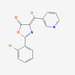 (4Z)-2-(2-bromophenyl)-4-(pyridin-3-ylmethylidene)-1,3-oxazol-5-one