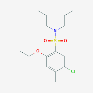 molecular formula C15H24ClNO3S B497566 5-chloro-2-ethoxy-4-methyl-N,N-dipropylbenzenesulfonamide CAS No. 835892-53-0