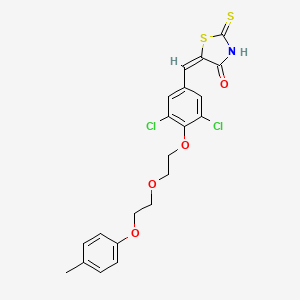 5-(3,5-dichloro-4-{2-[2-(4-methylphenoxy)ethoxy]ethoxy}benzylidene)-2-thioxo-1,3-thiazolidin-4-one