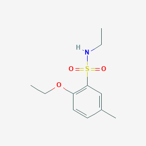 molecular formula C11H17NO3S B497567 2-ethoxy-N-ethyl-5-methylbenzenesulfonamide CAS No. 717892-09-6